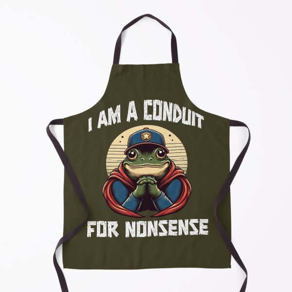 Aperçu de l'œuvre I Am A Conduit For Nonsense Funny Frog créée et vendue par ZACK ART.