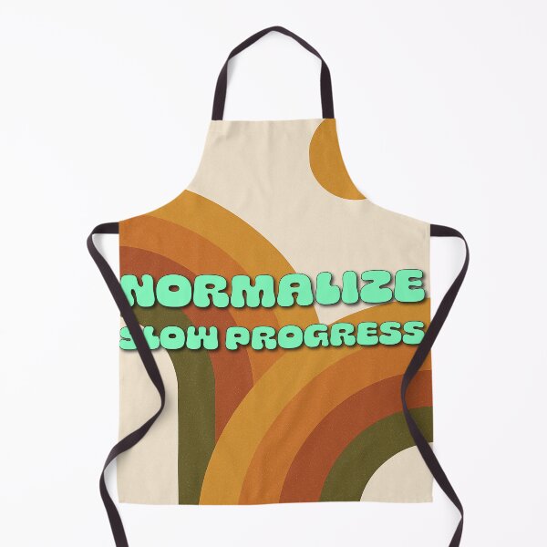 Item preview, Normalize Slow Progress – Retro Encouragement Poster designed and sold by CrumblyStudio.