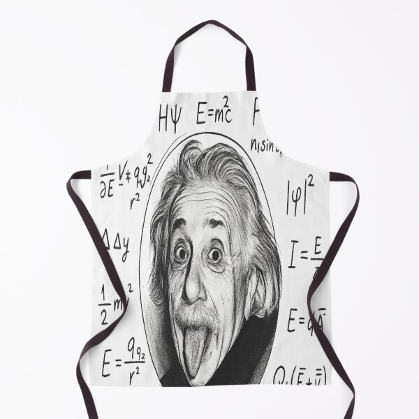 Item preview, Albert Einstein Tongue Out with Physics Equations – Fun Science Art designed and sold by omerckaca.