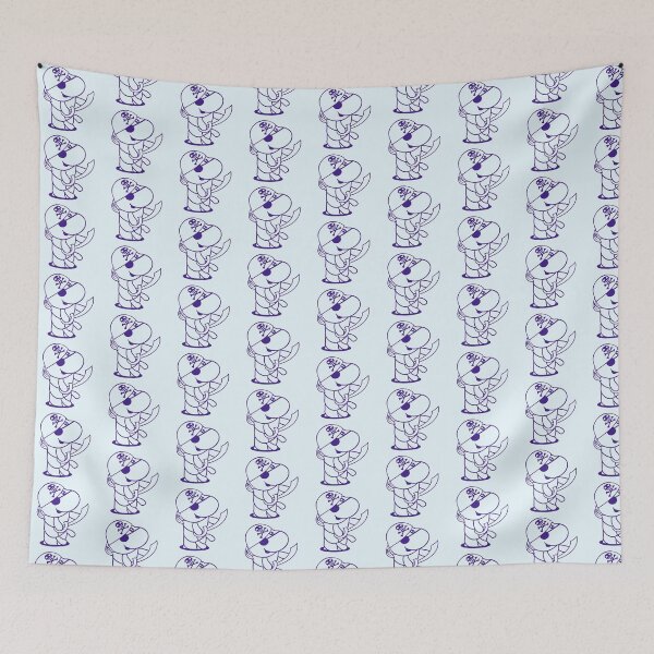 Item preview, Caterpillar Hole Pirate Cap Funny Cute Comic Fun designed and sold by shirt-o-mat.