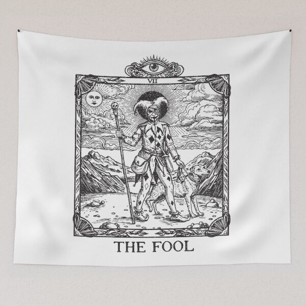 Item preview, The Fool Tarot T-Shirt, Vintage Style Major Arcana Tee for Spiritual Seekers & Tarot Lovers, Unique Occult Gift, Gothic Tee Design designed and sold by ReFreshU Shop Designs.