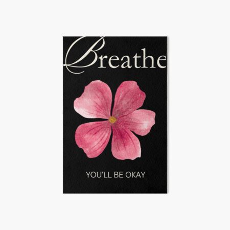 Item preview, Breathe You’ll Be Okay Positivity Mental Health Design designed and sold by nikifora.