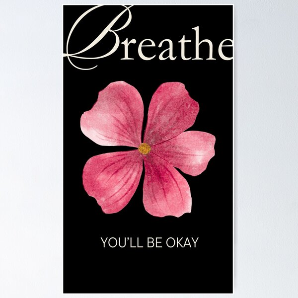Item preview, Breathe You’ll Be Okay Positivity Mental Health Design designed and sold by nikifora.