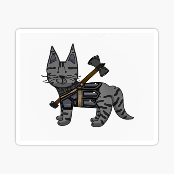 Item preview, Warrior Silver Tabby designed and sold by MeowsomeArt.