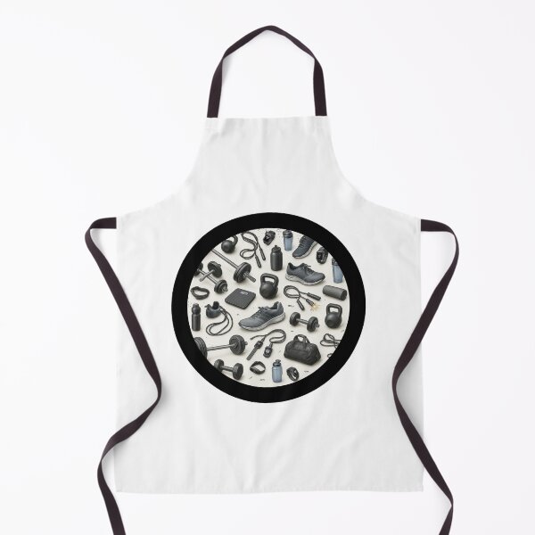 Item preview, Gym items in a black circle designed and sold by runstore.