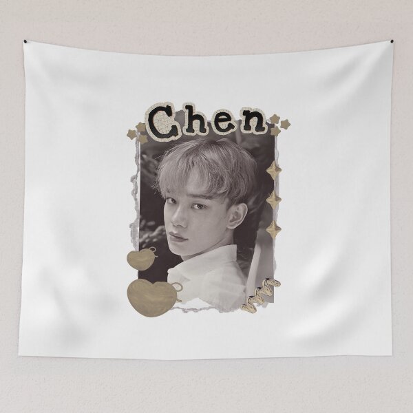 Item preview, Chen : Korean Drama Actor Scrapbook Collage Cozy Y2K Vintage Design designed and sold by HELL0WBELLO.