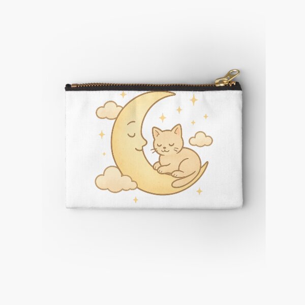 Item preview, Sleeping Cat on Crescent Moon – Dreamy Celestial Design designed and sold by Rushurban.