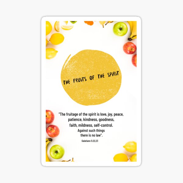 Item preview, The Fruits of the Spirit Scripture designed and sold by Kolcha.