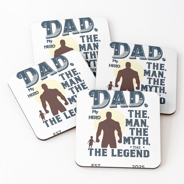 Item preview, Dad: The Man, The Myth, The Legend, My Hero – Vintage Father’s Day Tribute Design designed and sold by azersan.