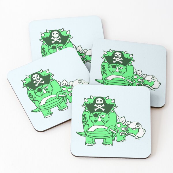 Item preview, Triceratops Stegosaurus 2 Dinosaur Pirates Dinos designed and sold by shirt-o-mat.