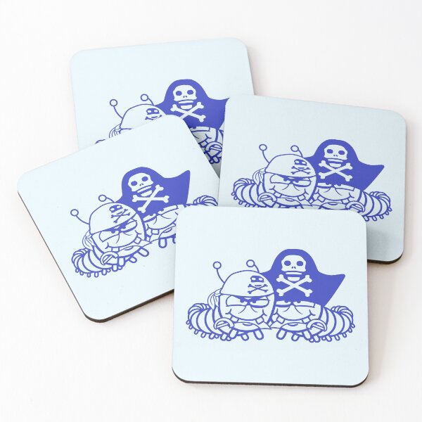 Item preview, 2 Evil Caterpillars Pirates Team Friends Comic Fun designed and sold by shirt-o-mat.