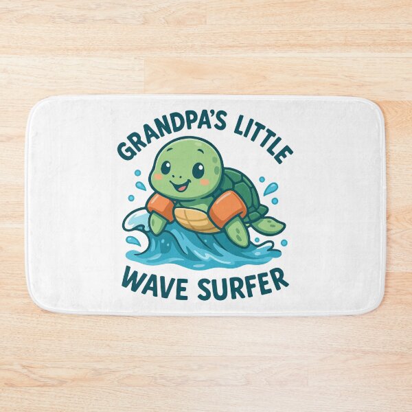 Item preview, Grandpa's Little Wave Surfer Cute Turtle designed and sold by HandicraftArt.