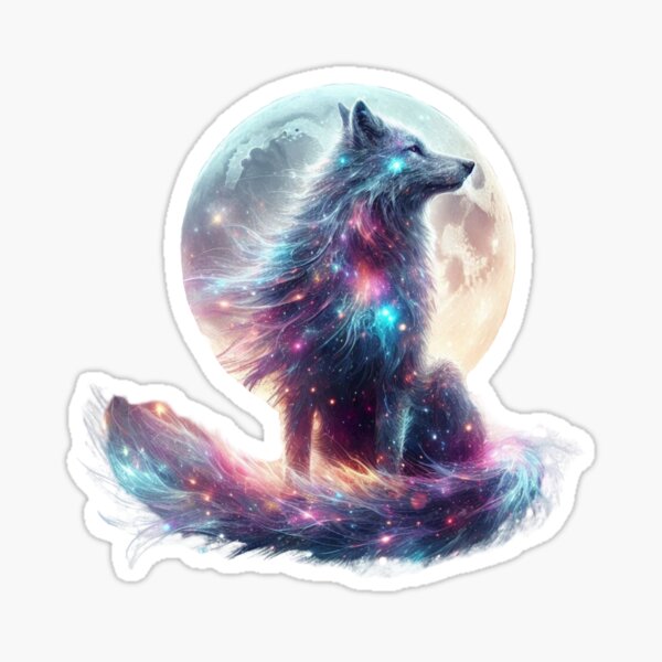 Item preview, Galaxy Wolf: Celestial Spirit! designed and sold by Mi&Nel&Bu.