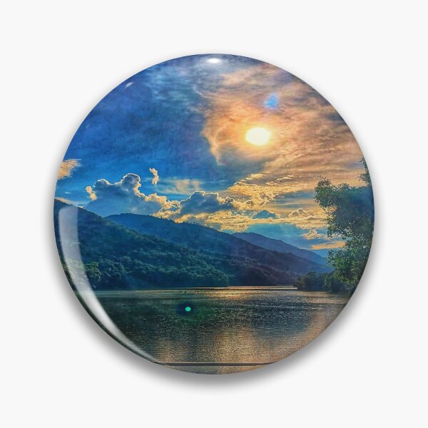 Item preview, Golden Reflections at Fewa Lake designed and sold by Faruk Kalkan Travel Gallery.