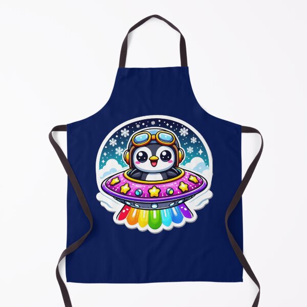 Item preview, UFO Rainbow Penguin designed and sold by ArtistEmbrace.