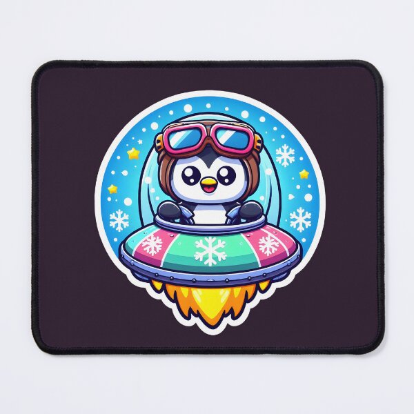 Item preview, UFO Happy Penguin designed and sold by ArtistEmbrace.