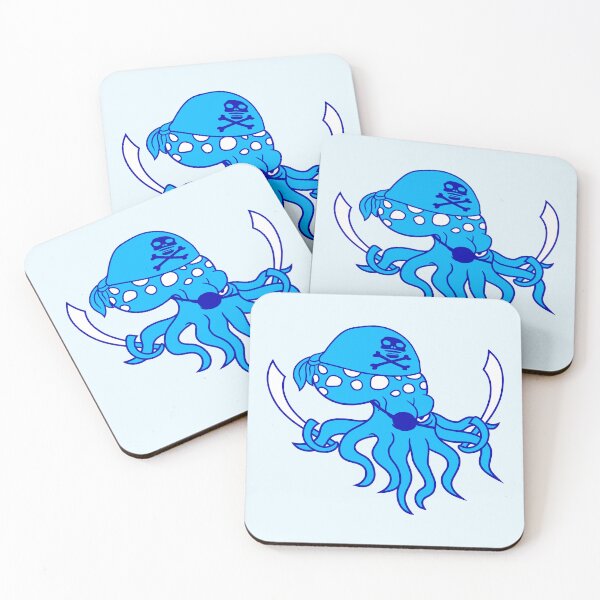 Item preview, Evil Octopus Pirate Cool Cephalopod Squid Cartoon designed and sold by shirt-o-mat.