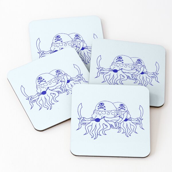 Item preview, Two Evil Octopus Pirate Cephalopod 2 Team Squid designed and sold by shirt-o-mat.