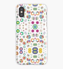 ornamental art 16 10 aspect ratio colorful seamless repeat pattern iPhone Case