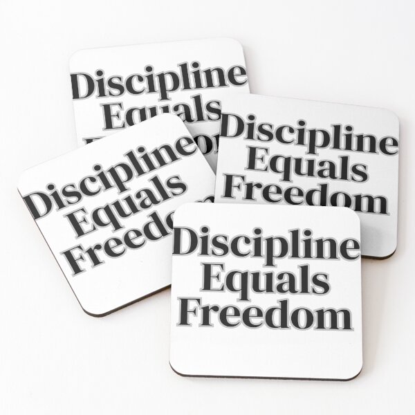 Item preview, Discipline Equals Freedom - Motivational Design designed and sold by WildPetal.