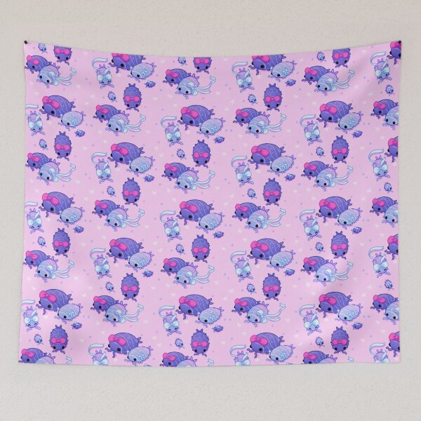 Item preview, Powder blue isopods with ribbons designed and sold by pikaole.