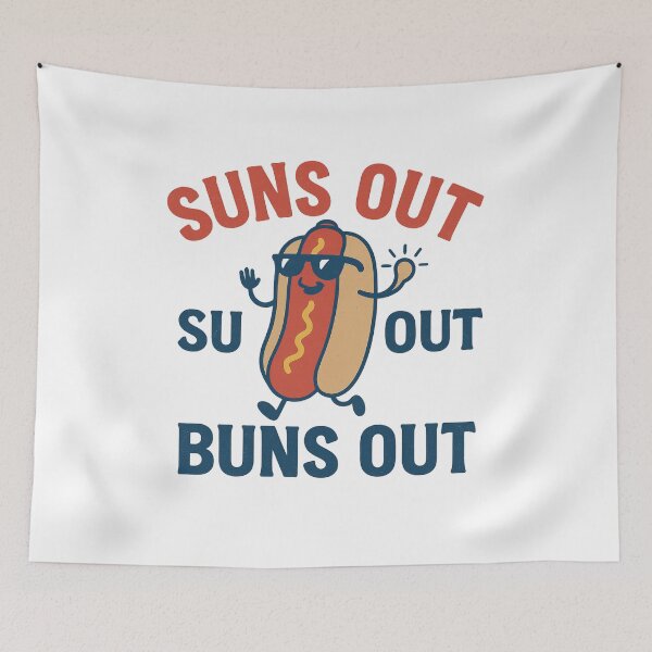 Item preview, Suns Out, Buns Out (Hotdog Edition) designed and sold by ALITOPRINCE.