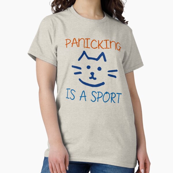 Artikel-Vorschau von PANIK, DAS IST SPORTLICH, LUSTIGES SARKASTISCHES DESIGN, CAT DESIGN MERCH TEE APPAREL, designt und verkauft von SellingStuff91.