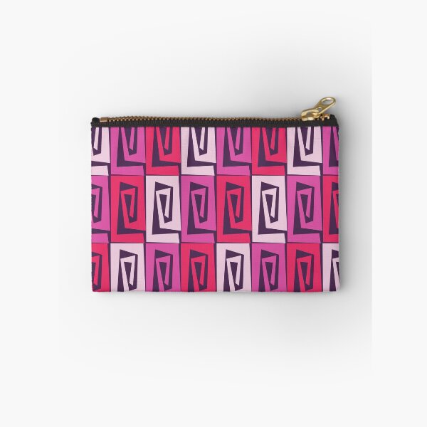 Item preview, Modern Abstract Geometric Pinks on Purple  designed and sold by Sharon Schwalbe.
