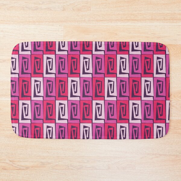 Item preview, Modern Abstract Geometric Pinks on Purple  designed and sold by Sharon Schwalbe.
