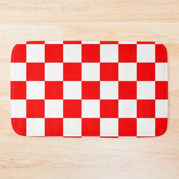 Item preview, Red and White Checkered Flag Patten designed and sold by Patterns-2024.