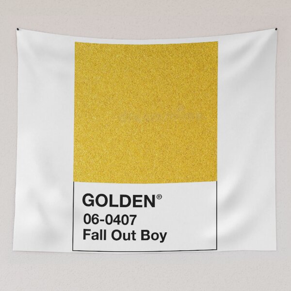Item preview, "Golden" by Fall Out Boy Pantone designed and sold by maythemusic.