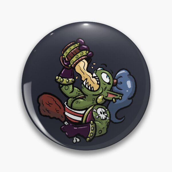 Item preview, Space Pirate Gobbo drinks some Grog designed and sold by BowlerHatBazzar.