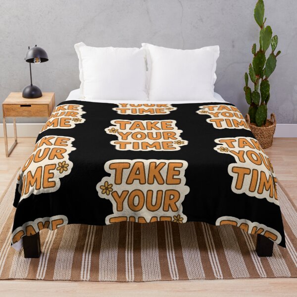 Item preview, Take Your Time Sticker – Calm & Encouraging Quote Design designed and sold by Psycho-Crazy.