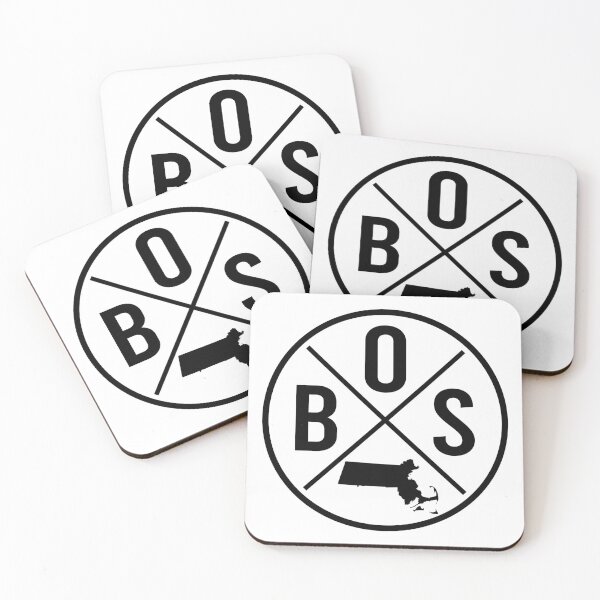 Item preview, Retro Boston Massachusetts - BOS Cross - American State Pride designed and sold by RLYGR8.