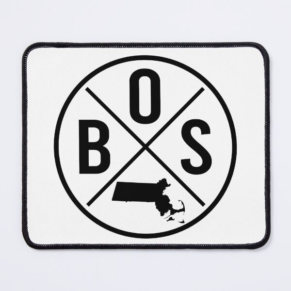 Item preview, Retro Boston Massachusetts - BOS Cross - American State Pride designed and sold by RLYGR8.