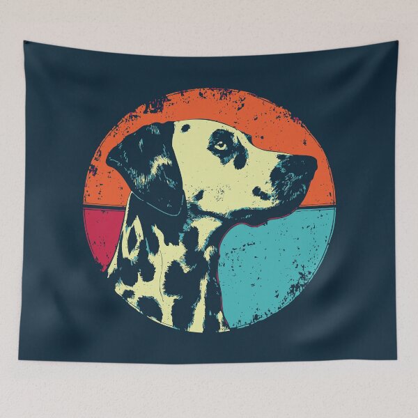Item preview, Dalmatian Pop Art Portrait – Retro Dog Love designed and sold by TuncGK.