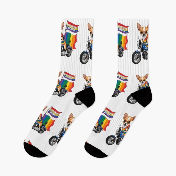 Item preview, Chihuahuas on Bikes | PRIDE Motorcycle Pup in Dykes on Bikes Style designed and sold by Fredster1966.