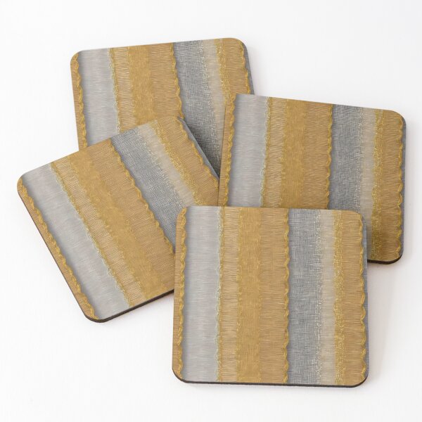 Item preview, Modern Silver Gold Luxury Linen Texture Collection designed and sold by TrendyDesigne412.