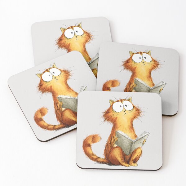 Item preview, funny Cat Is Reading designed and sold by mando24895.
