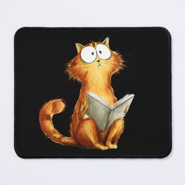 Item preview, funny Cat Is Reading designed and sold by mando24895.