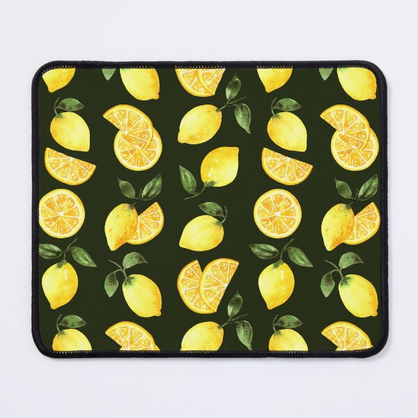Item preview, Patrón de limones en acuarela (fondo verde) designed and sold by andrebalest.art.