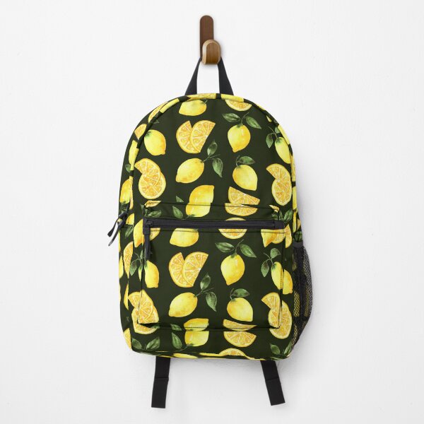 Item preview, Watercolor Lemons Pattern (Green Background) designed and sold by andrebalest.art.