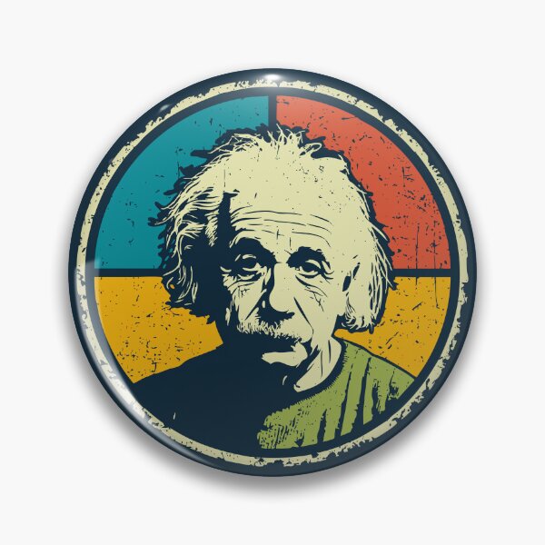 Item preview, Einstein in Color – Retro Genius Pop Portrait designed and sold by TuncGK.