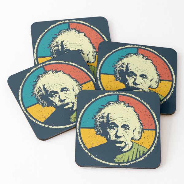 Item preview, Einstein in Color – Retro Genius Pop Portrait designed and sold by TuncGK.