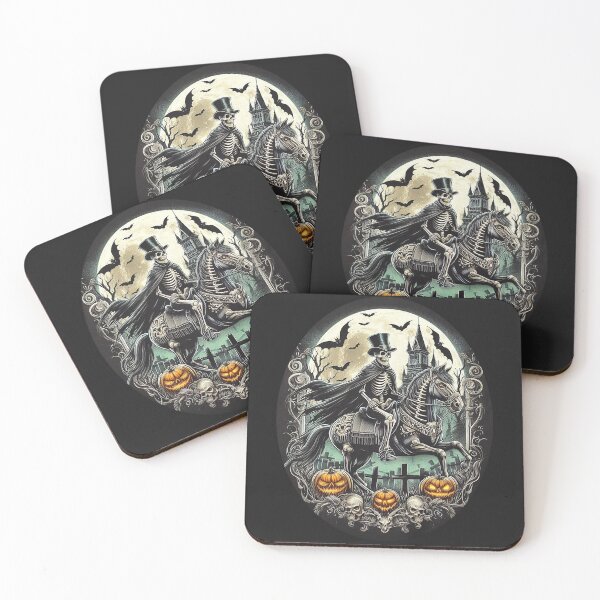Item preview, Halloween Goth Skeleton Horse & Rider Sticker designed and sold by candiscamera.