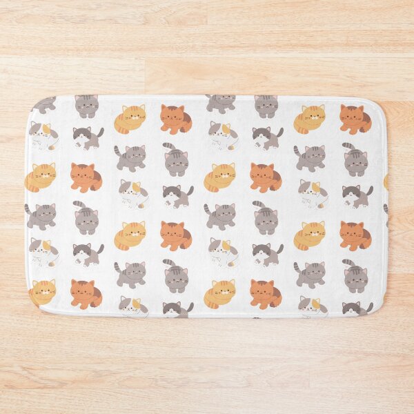 Item preview, “Kawaii Cat Sticker Sheet – 6 Adorable Cartoon Cats designed and sold by Blueprint&co.