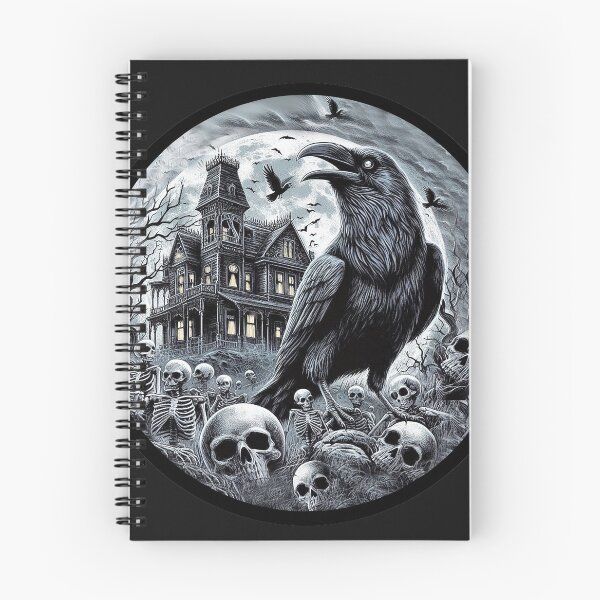 Item preview, Halloween Goth Raven Skeltons Sticker designed and sold by candiscamera.