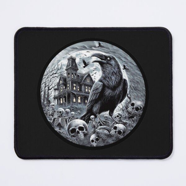Item preview, Halloween Goth Raven Skeltons Sticker designed and sold by candiscamera.
