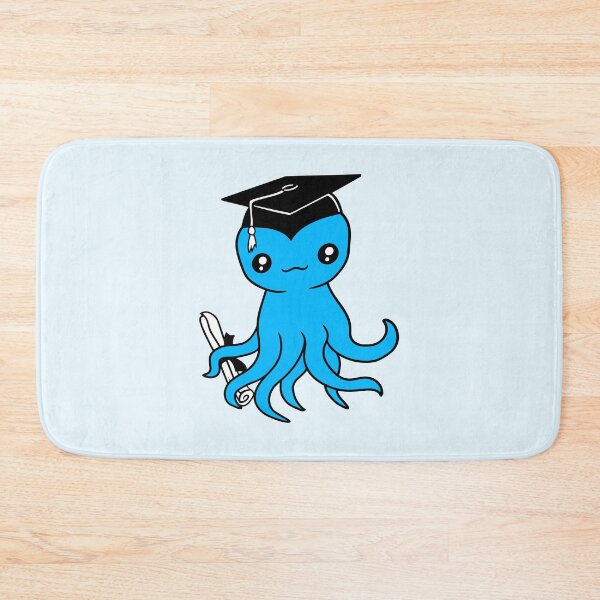 Item preview, Octopus graduation high school diploma passed cute designed and sold by shirt-o-mat.