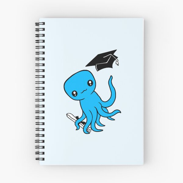 Item preview, Octopus graduation high school diploma passed cute designed and sold by shirt-o-mat.